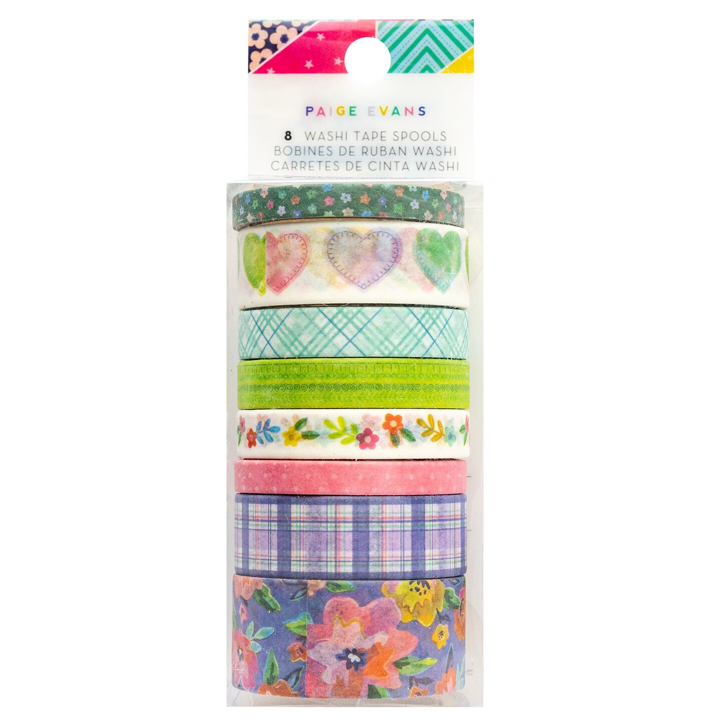 Paige Evans Blooming Wild Washi Tape-8/Pkg