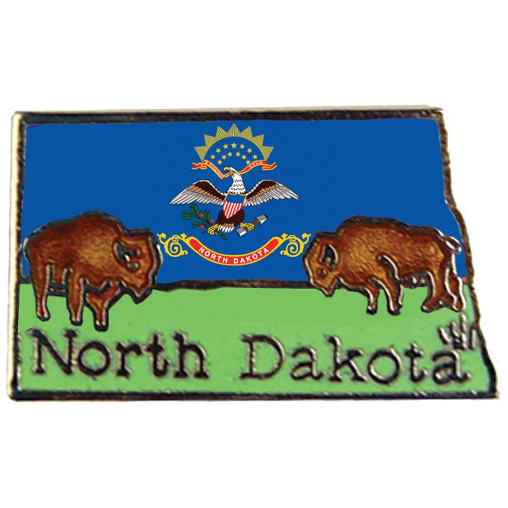 North Dakota Map Pin 1&#x22;