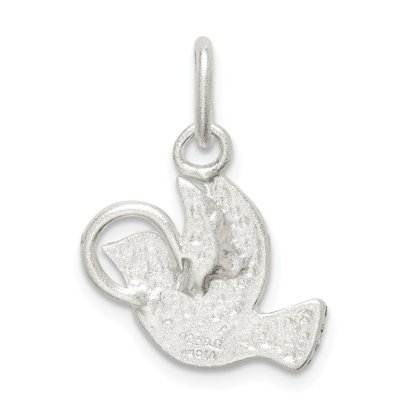Sterling Silver Dove Charm Jewerly 15mm x 16mm