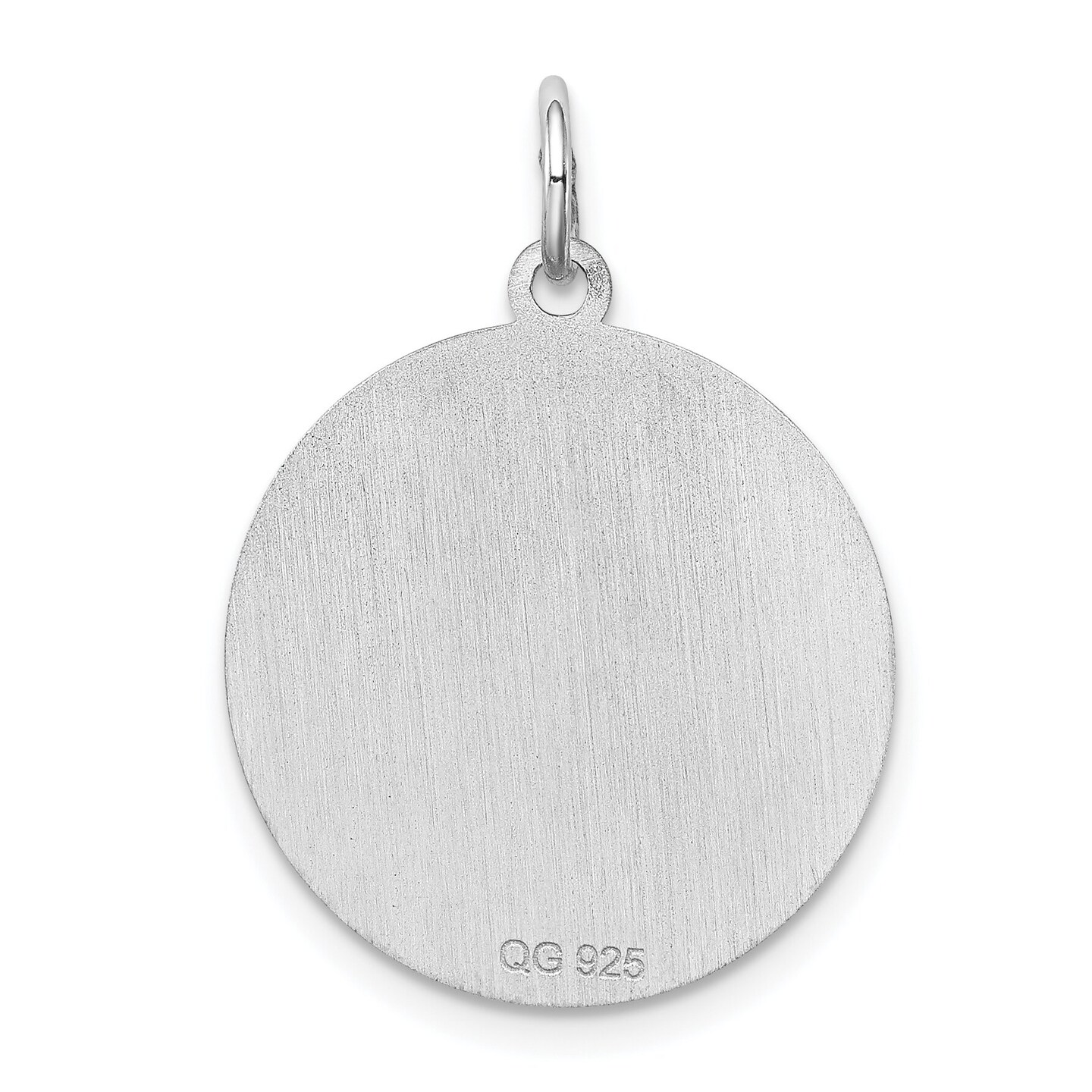 Sterling Silver Weimaraner Disc Charm Pendant Jewelry 26mm x 19mm