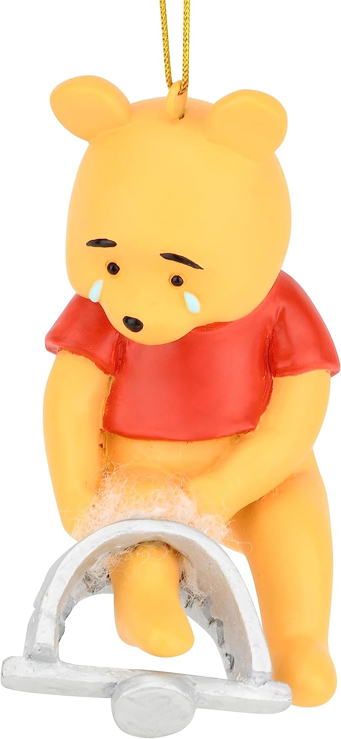 Tree Buddees Winne The Pooh Caught in a Bear Trap Funny Christmas Ornament Decoration