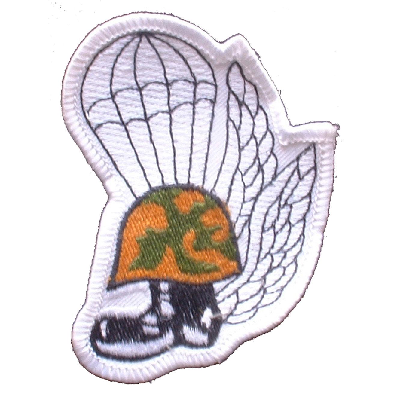 U.S.M.C. Vietnam Era Airborne Patch Black &#x26; White 3&#x22;