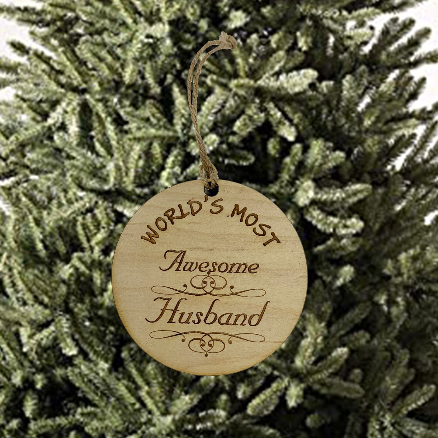 Worlds most Awesome Husband - Ornament