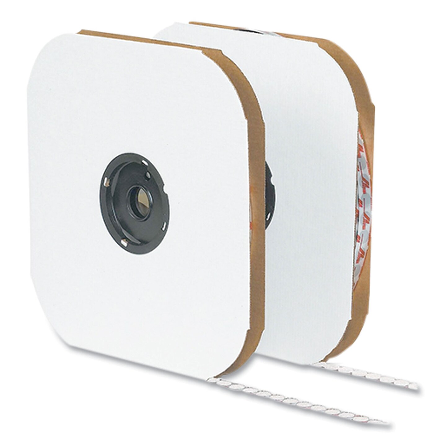 Velcro Sticky-Back Fasteners Loop Side 0.63 dia White 1200/Pack