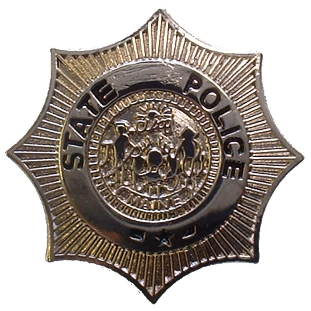 Maine State Police Badge Pin 1&#x22;