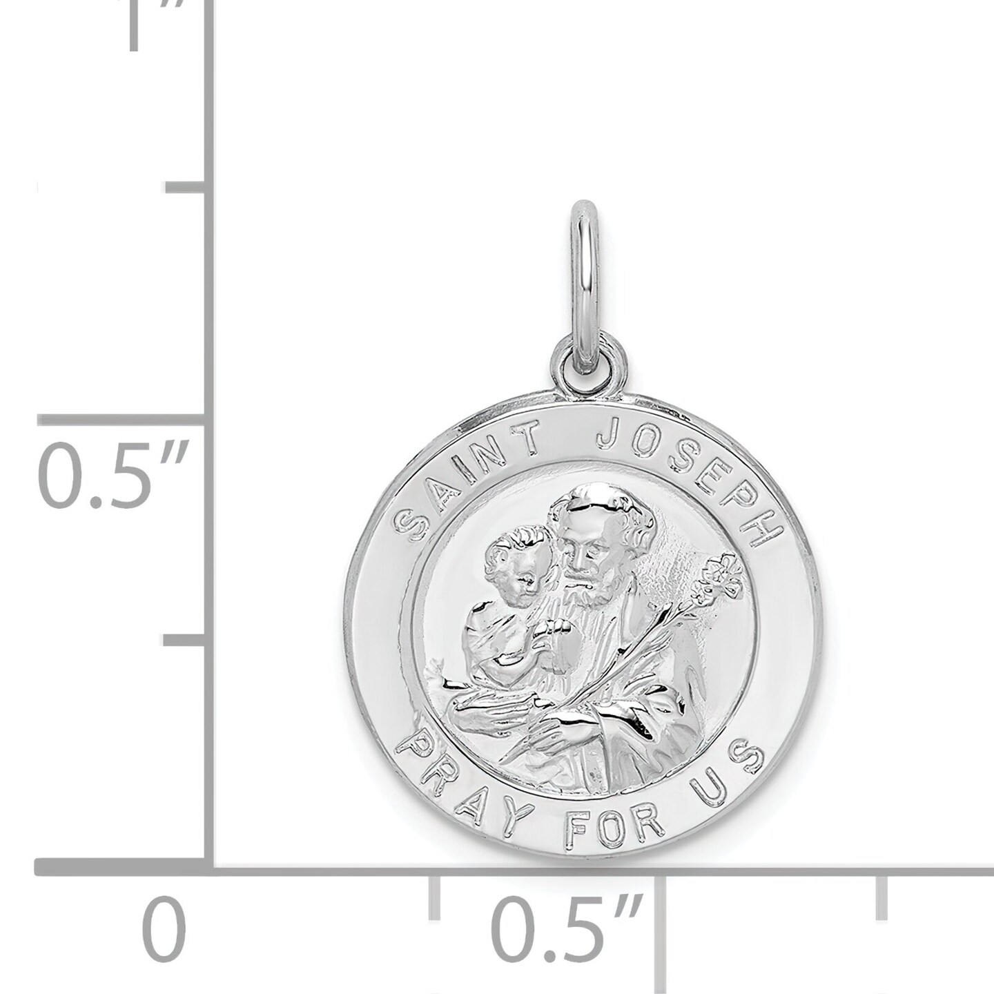 Sterling Silver Saint Joseph Medal