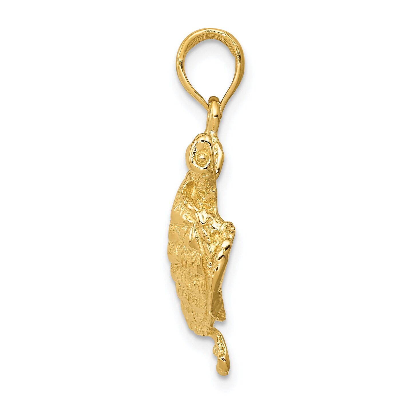 14K Gold Sea Turtle Charm Ocean Jewelry Jewelry 25mm x 18mm