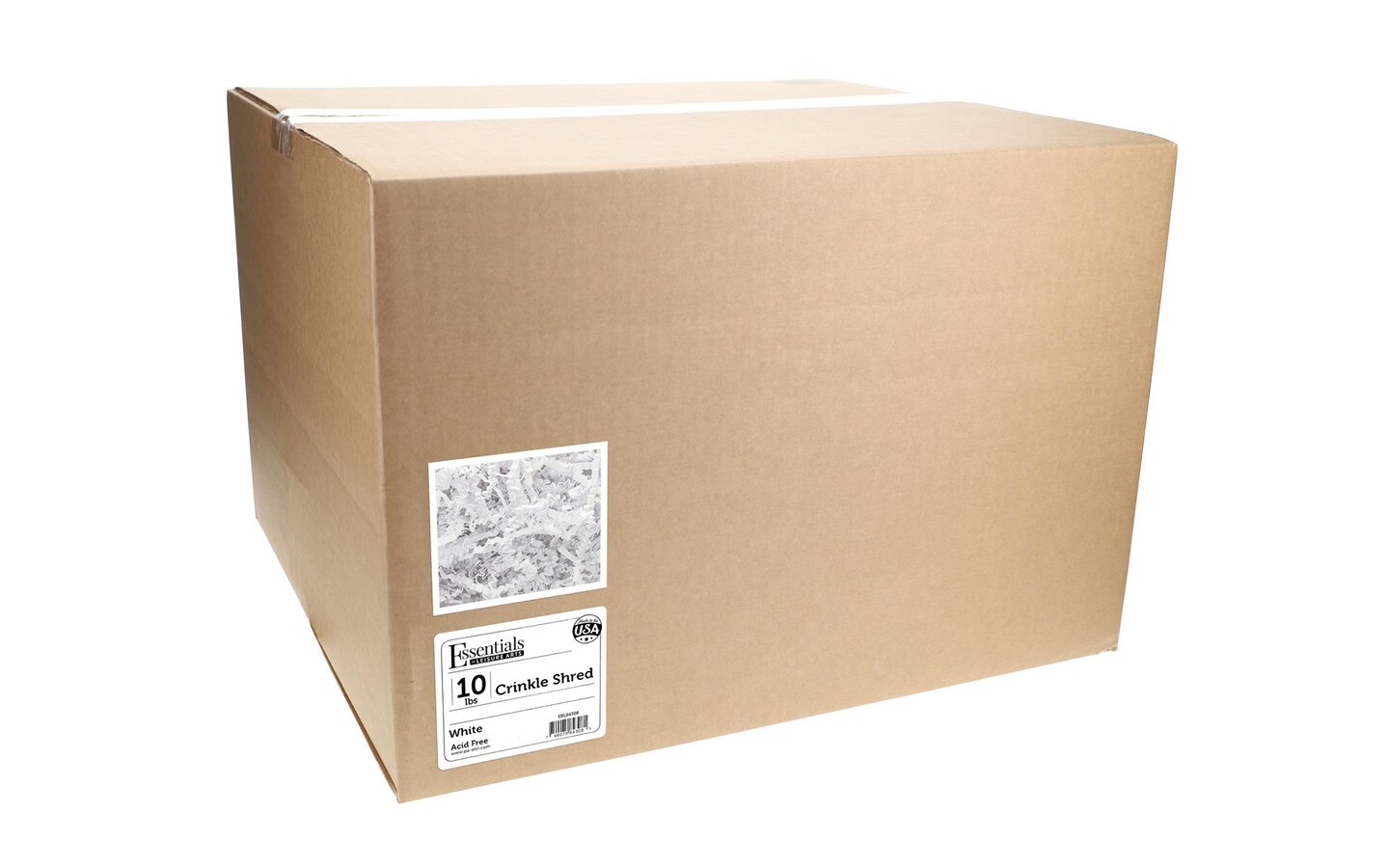 Essentials by Leisure Arts Crinkle Shred Box, White, 10lbs Shredded Paper Filler, Crinkle Cut Paper Shred Filler, Box Filler, Shredded Paper for Gift Box, Paper Crinkle Filler, Box Filling
