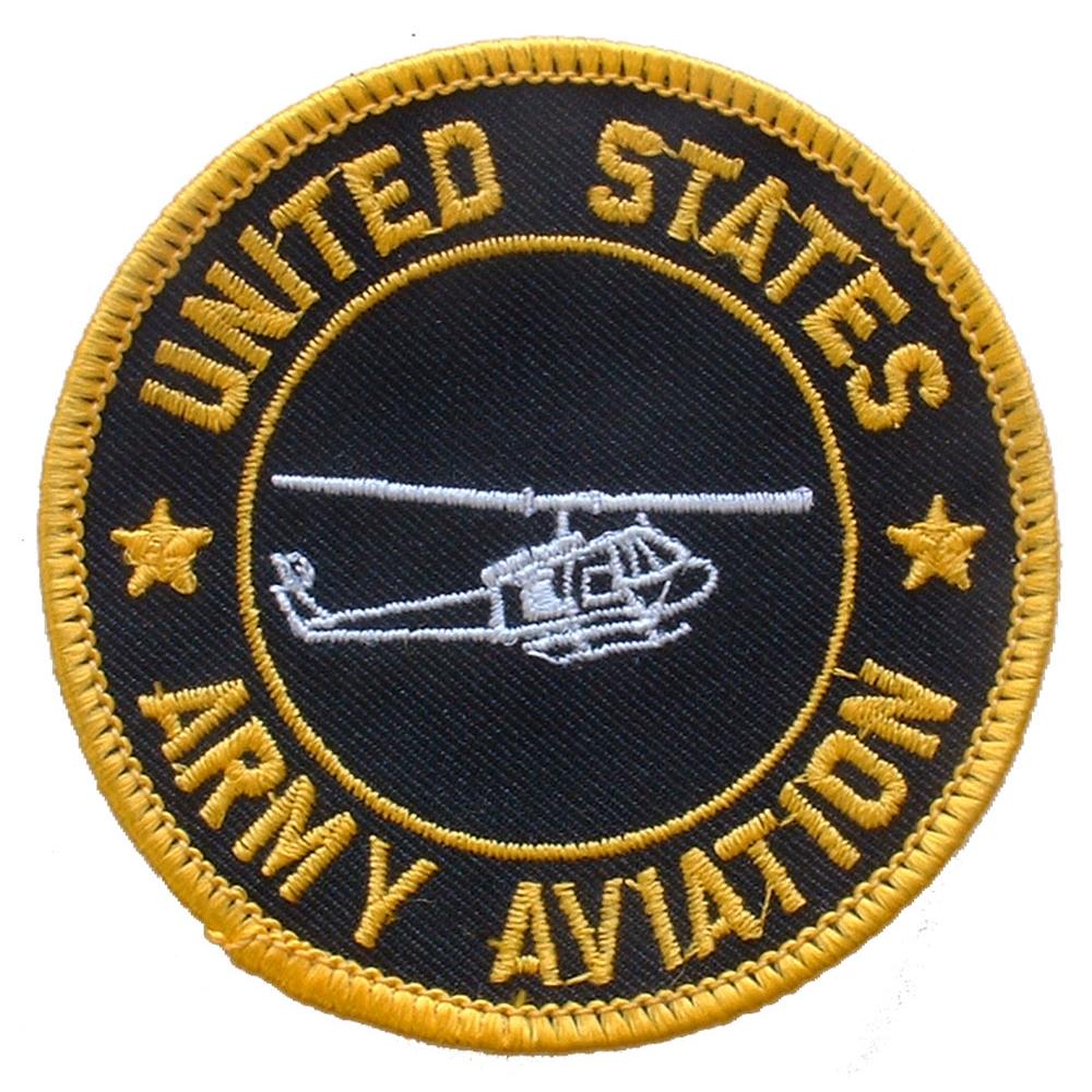 U.S. Army Aviation Patch Black &#x26; Yellow 3&#x22;