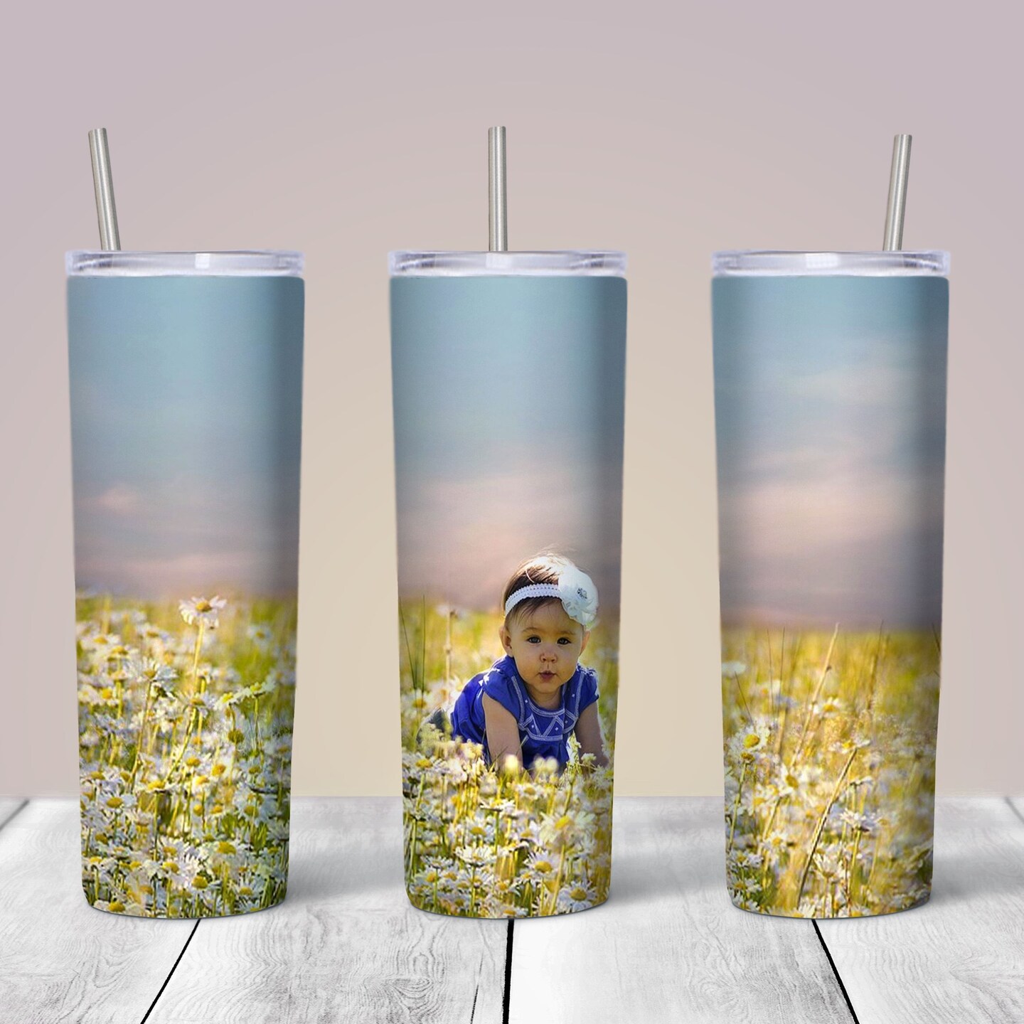 ProSub 20oz Straight Skinny Tumbler Sublimation Blanks Gloss White - 60 Pack