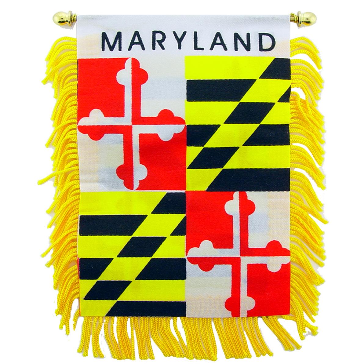 Maryland State Flag Mini Banner 3&#x22; x 5&#x22;