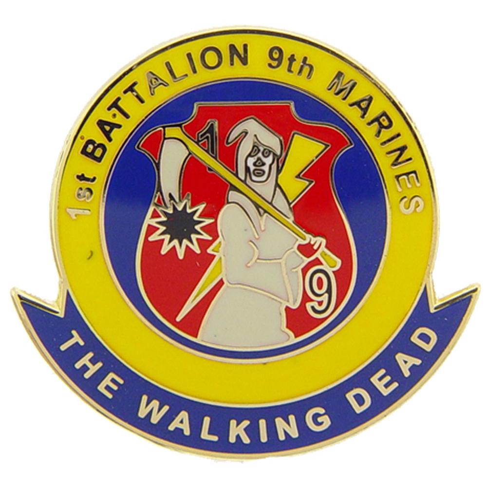 U.S.M.C. 1st Battalion 9th Marines Pin 1&#x22;