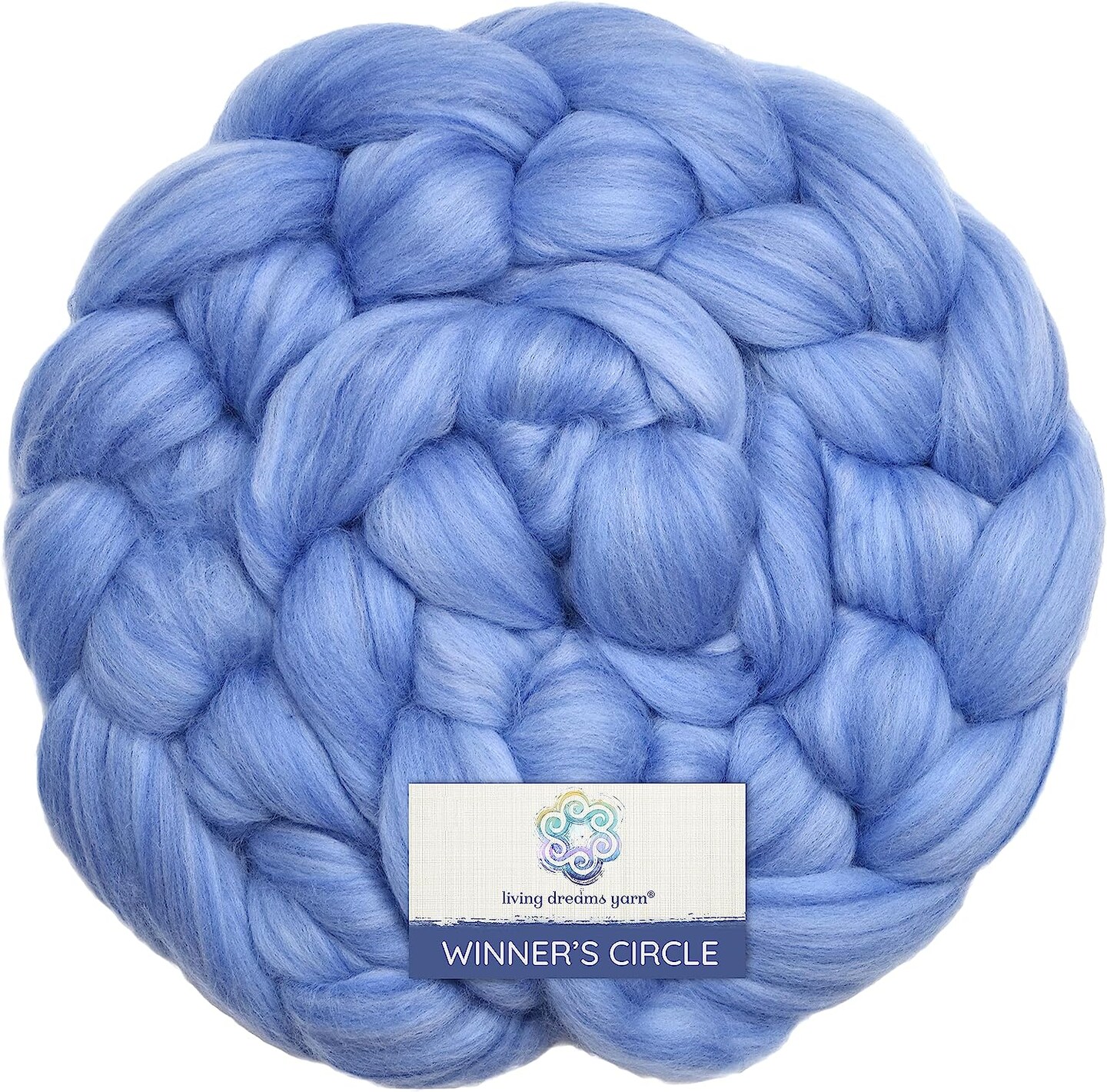100% Superfine Merino Fiber: Winner's Circle. Soft Combed Top Roving Color Blend for Spinning, Felting, Weaving