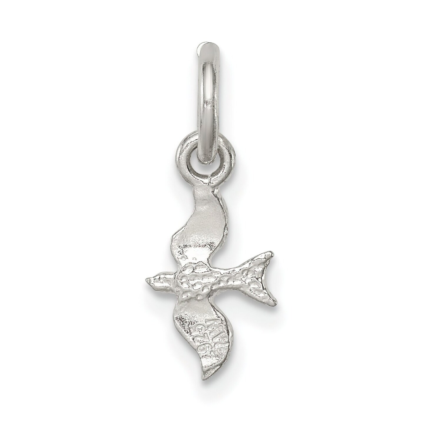 Sterling Silver Bird Charm Pendant Animal Jewelry 13mm x 7mm