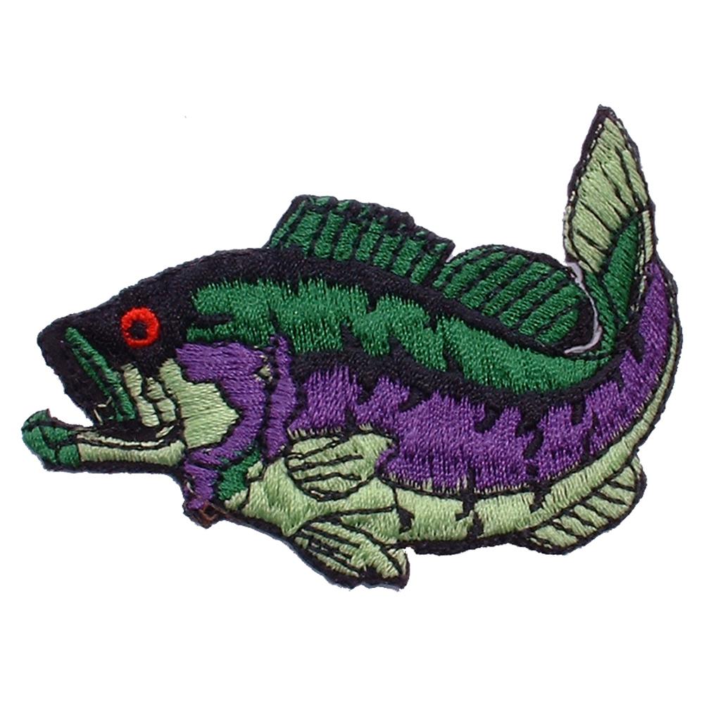 Bass Fish Patch 3&#x22;
