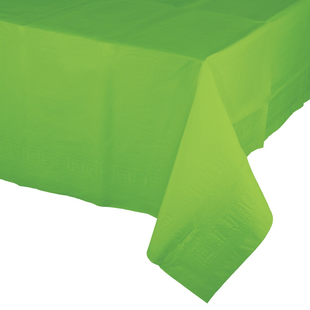 Party Central Pack of 6 Tropical Fresh Lime Green Disposable Banquet Party Table Covers 9&#x27;