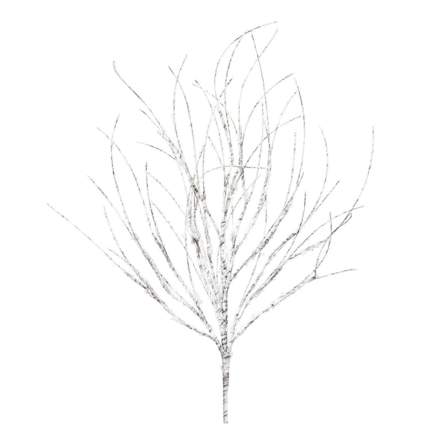 Melrose Set of 12 Flocked Birch Twig Christmas Branches 32.5&#x22;
