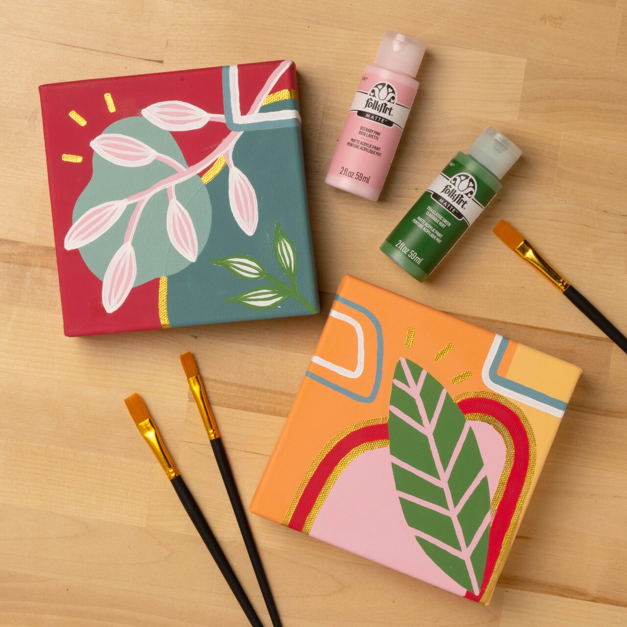 Modern Botanical with FolkArt® Acrylics