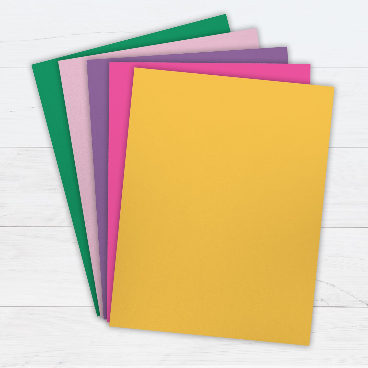 Printworks Floral Cardstock, Includes Fuchsia, Goldenrod, Purple, Pink, and Green Cardstock, 8 ½” x 11”, 200 Sheets (00602)