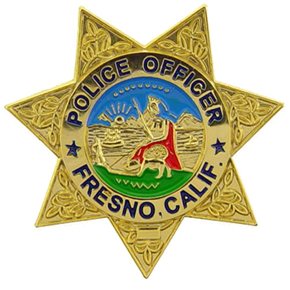 Fresno California Police Officer Badge Pin 1&#x22;
