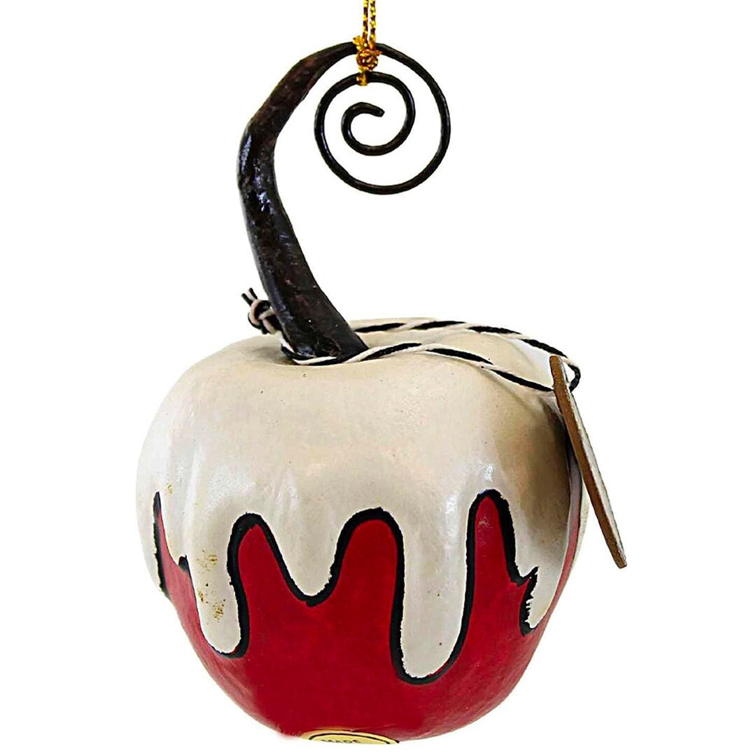 Red Apple White Poison Ornament Mini 4&#x22;