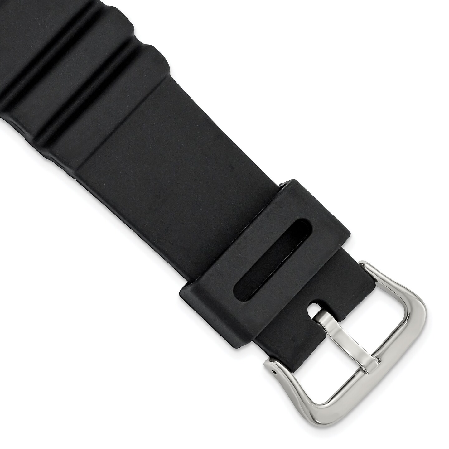 Gilden Black Polyurethane Watch Band 22mm