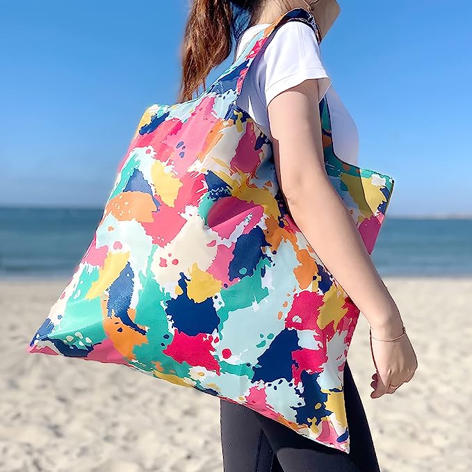 Wrapables Allybag Foldable & Lightweight Reusable Grocery Bag, 3 Pack