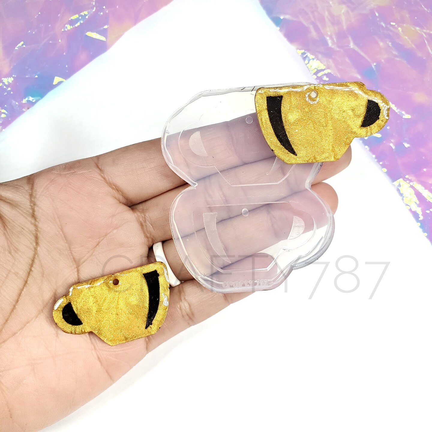 Coffee Cup/ Taza Caf&#xE9; Dangle Mold 1.48in(C1)
