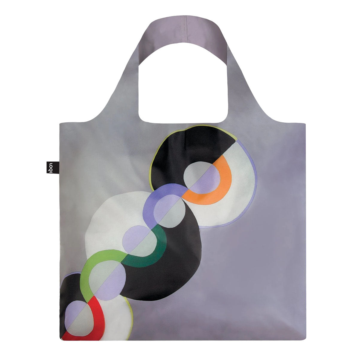 LOQI Museum Reusable Shopping Bag, One Size, Robert Delaunay&#x27;s Endless Rhythm