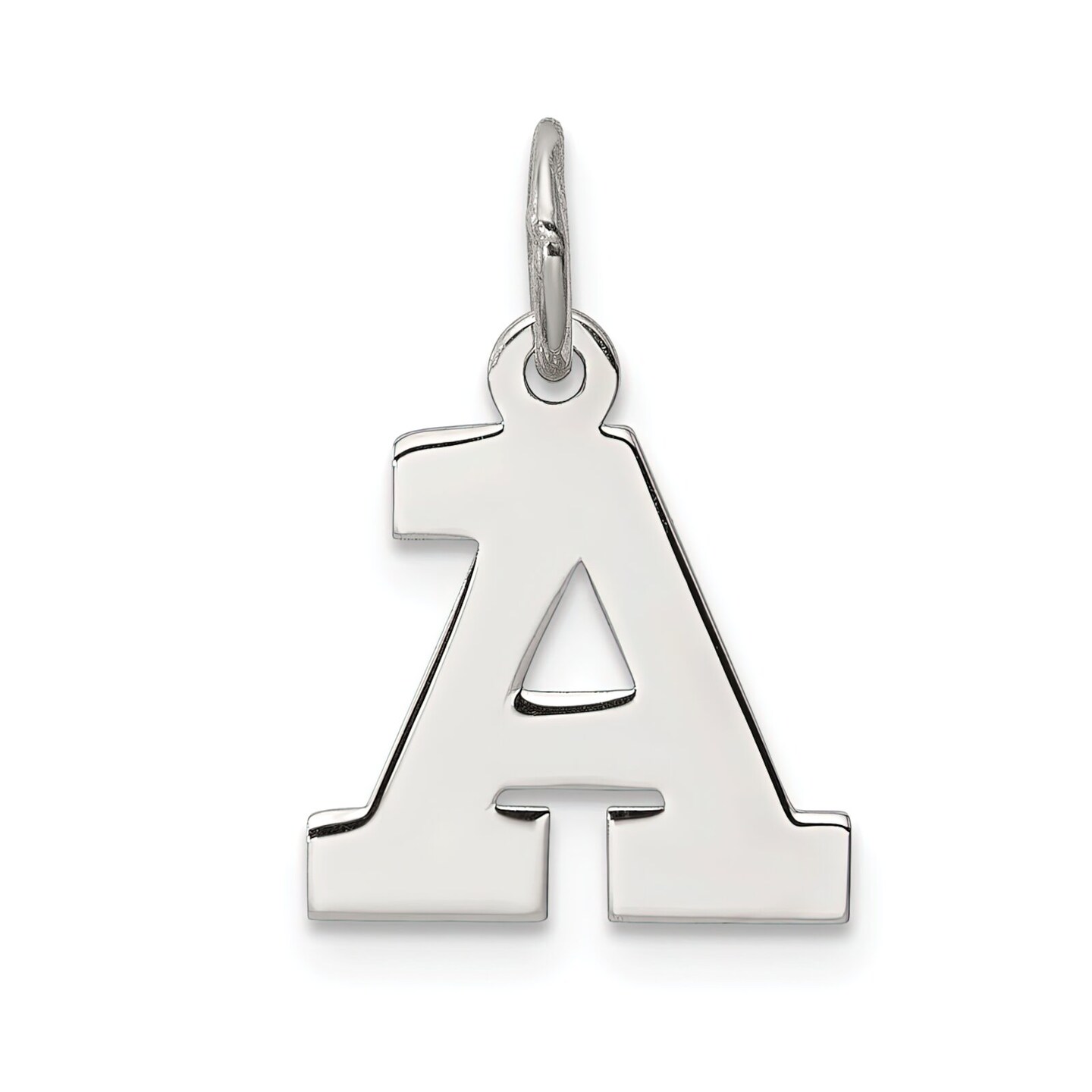 TINY Sterling Silver Block Letter Charms Initial Charm 