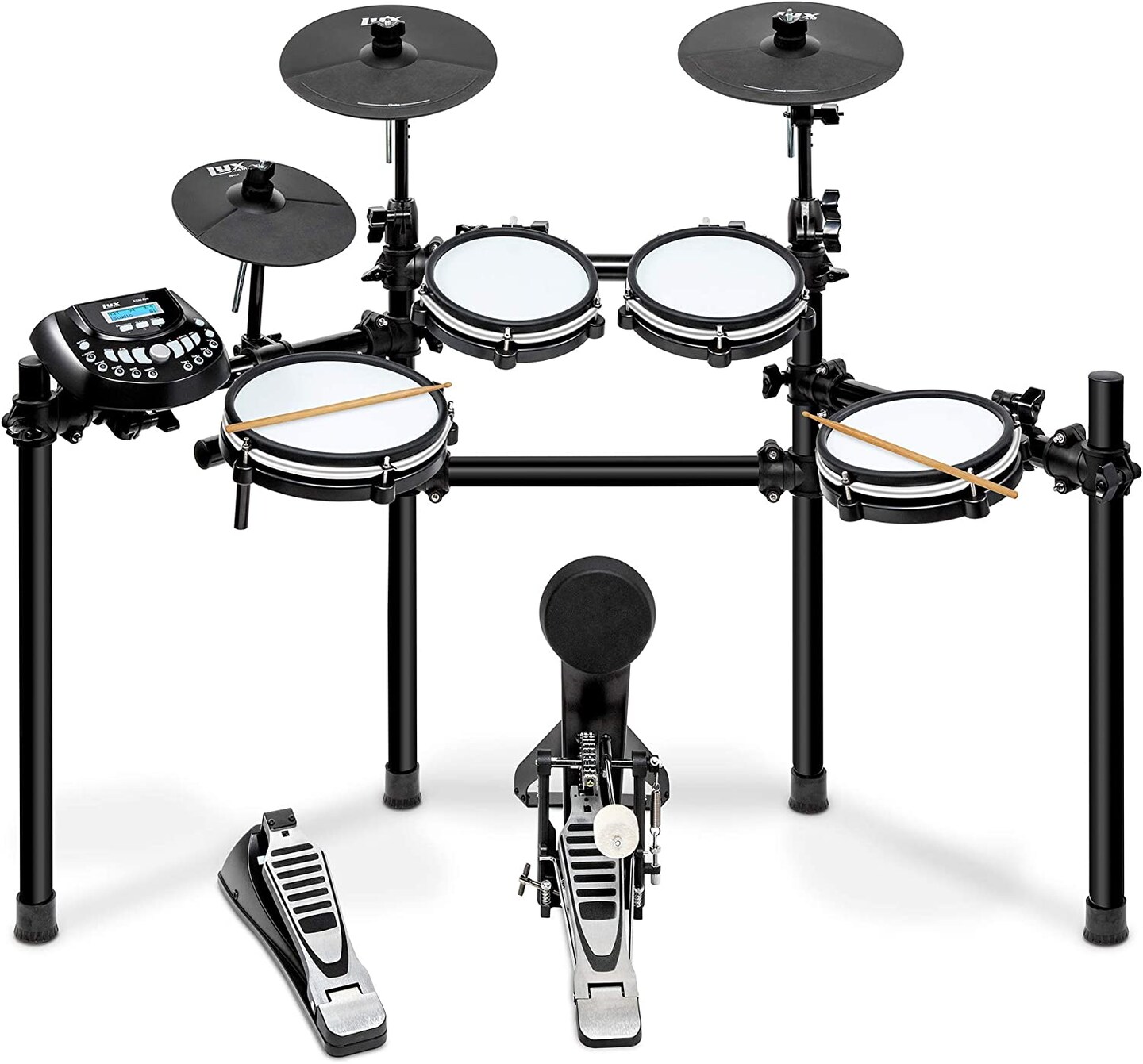 LyxJam 8-Piece Electronic Drum Set, Adult, Professional Electric Drum Set