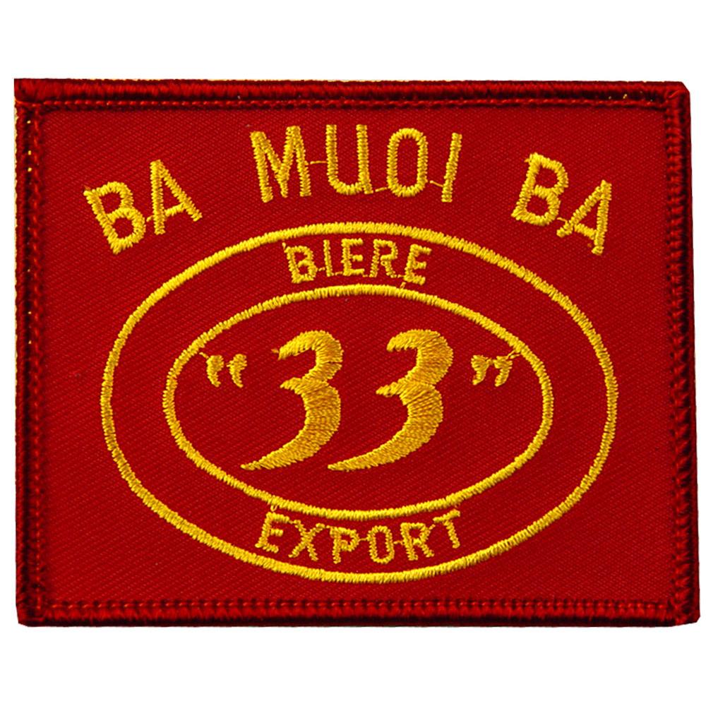 Vietnam Ba Muoi Ba Beer Patch Red &#x26; Yellow 3&#x22;