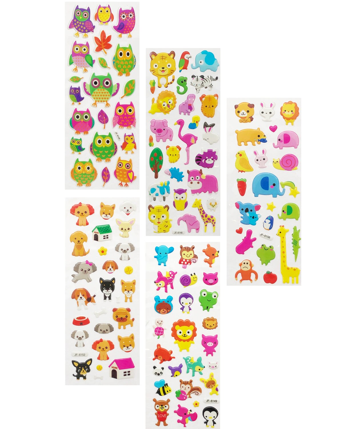 Stickers puffies So cute - Fête - 24 autocollants - Stickers 3D - Creavea