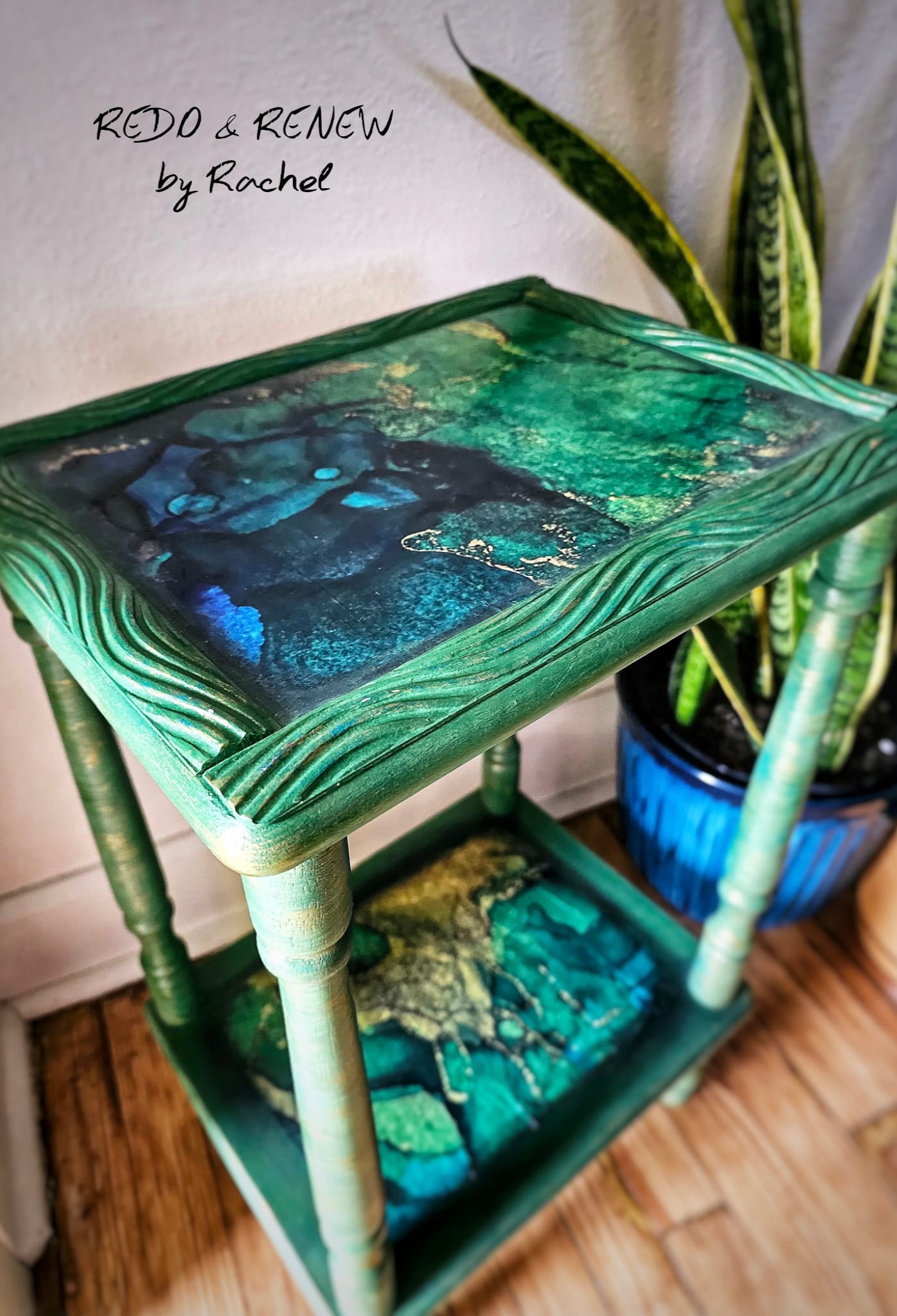 Dreamy Jewels - Green - Decoupage &#x26; Mixed Media Art Paper (small)