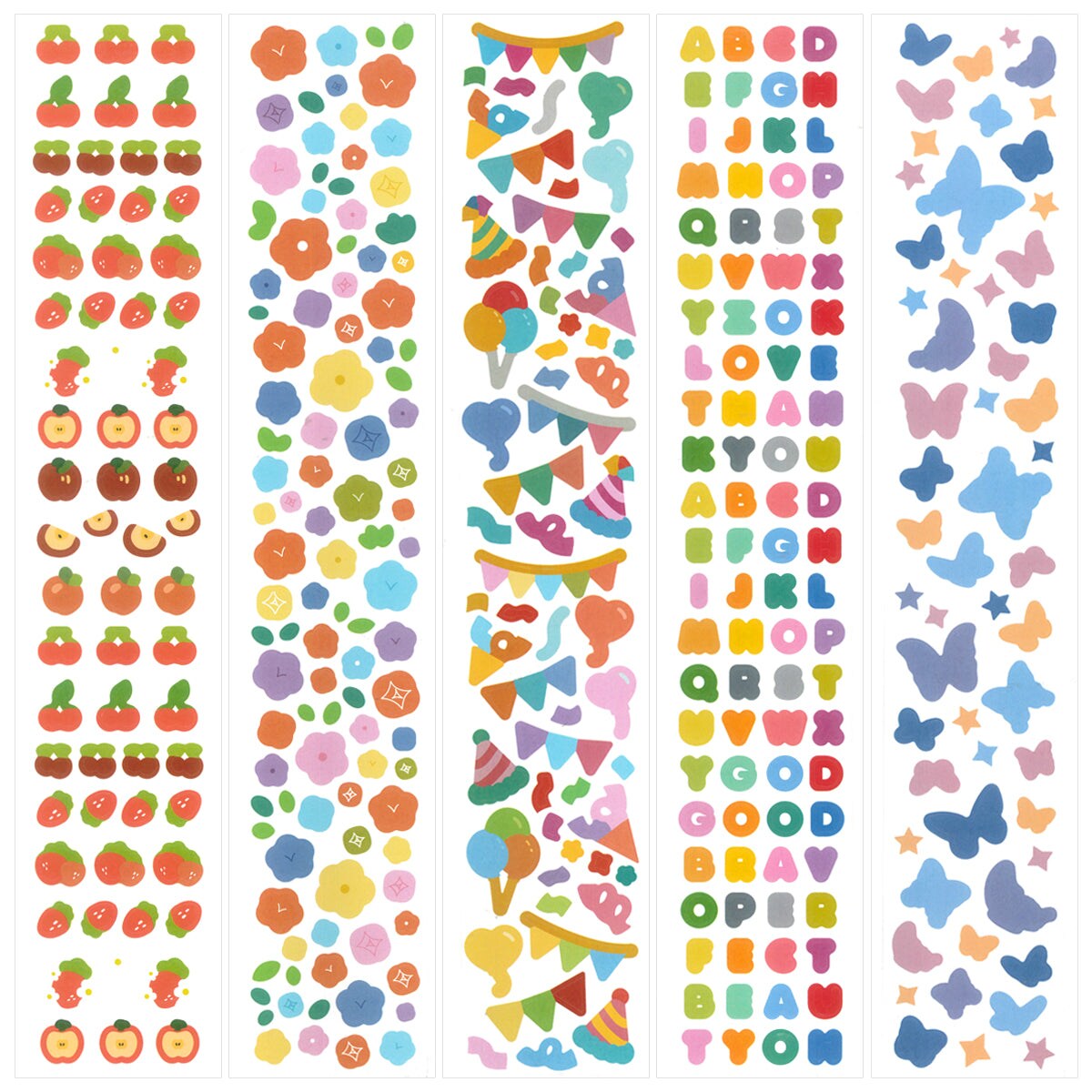 Wrapables Colorful Decorative Stickers for Scrapbooking, DIY Crafts, Stationery, Diary, Card Making