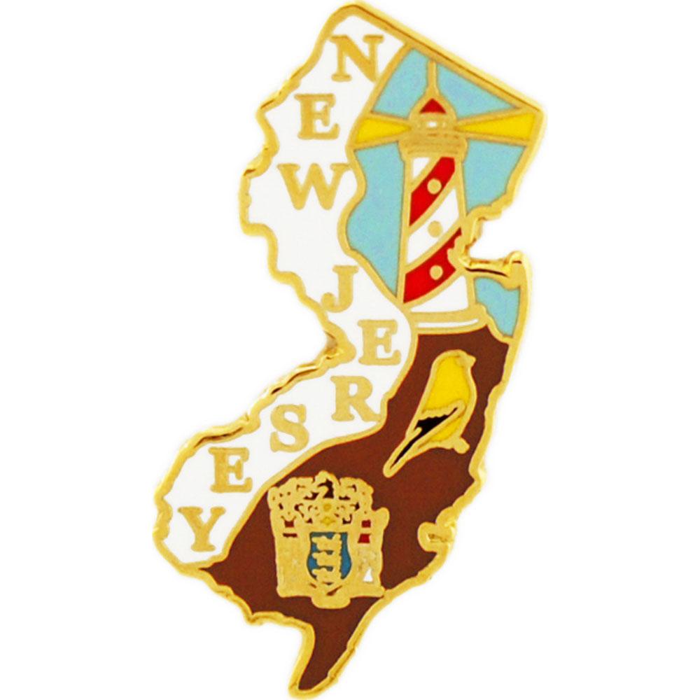 New Jersey Map Pin 1" Michaels