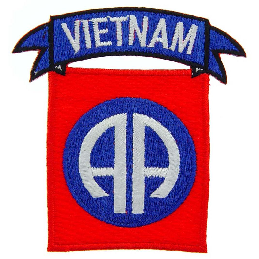 U.S. Army 82nd Airborne Vietnam Patch Red &#x26; Blue 3&#x22;
