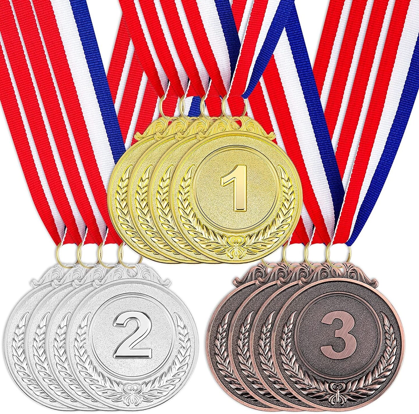 Skrivemaskine Burger åbning Metal Winner Gold Silver Bronze Award Medals Olympic Style Metal Winner  Awards with Neck Ribbon, 2Inches | Michaels