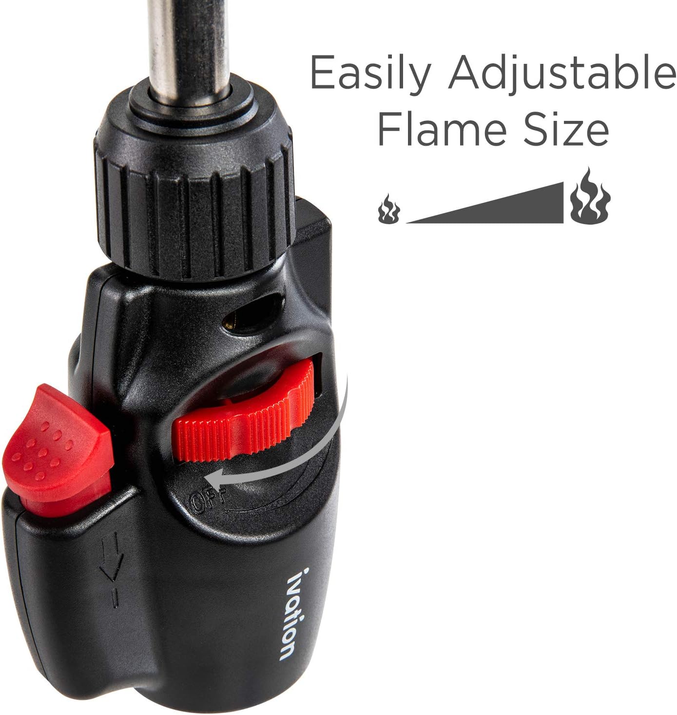 Ivation Propane Torch, Torch Lighter with Trigger Ignition and Adjustable Flame