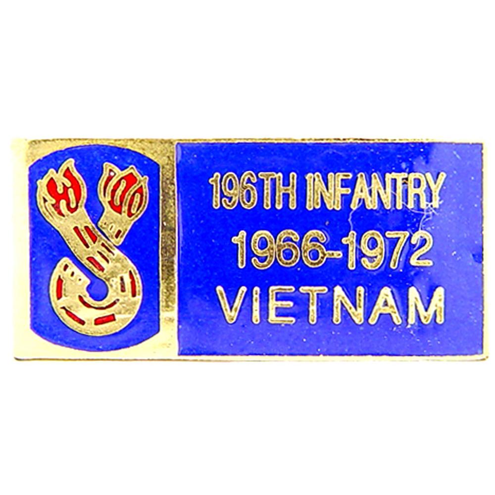 U.S. Army 196th Infantry Brigade Vietnam Pin 1 1/8&#x22;