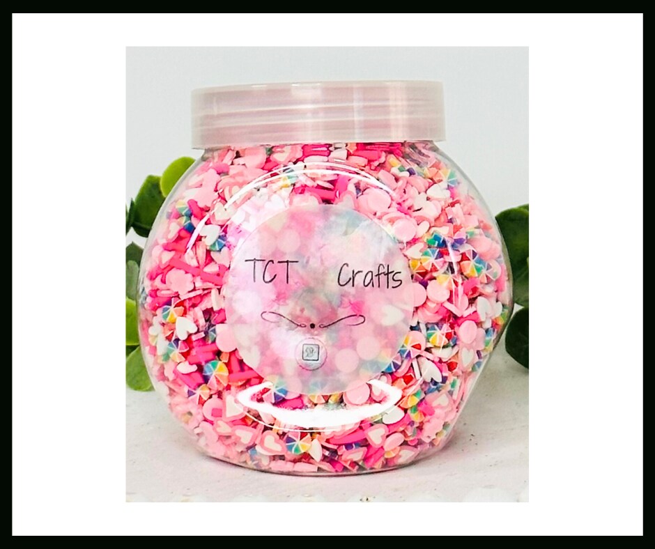 150g Spring Pastel &#x26; Rainbow Polymer Clay Sprinkle Mix - Perfect for Fake Bakes, Clay Art, Slime - Bright, Cheerful, and Festive