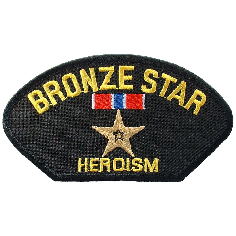 Bronze Star Iron-On Patch
