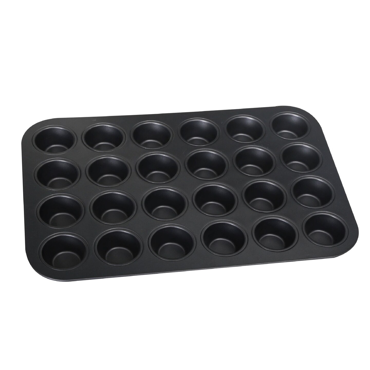 Baker&#x27;s Secret 24cup Mini Muffin Pan Cupcake Nonstick Pan - Carbon Steel Pan for Mini Muffins Cupcakes Non stick Coating Easy Release DIY Bakeware Baking Supplies - Advanced Collection