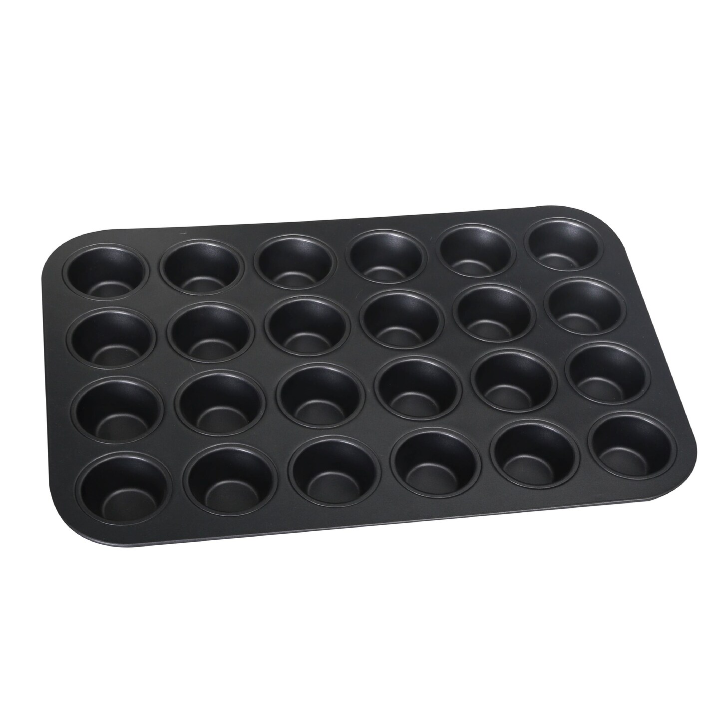 Baker's Secret 24cup Mini Muffin Pan Cupcake Nonstick Pan - Carbon Steel Pan for Mini Muffins Cupcakes Non stick Coating Easy Release DIY Bakeware Baking Supplies - Advanced Collection
