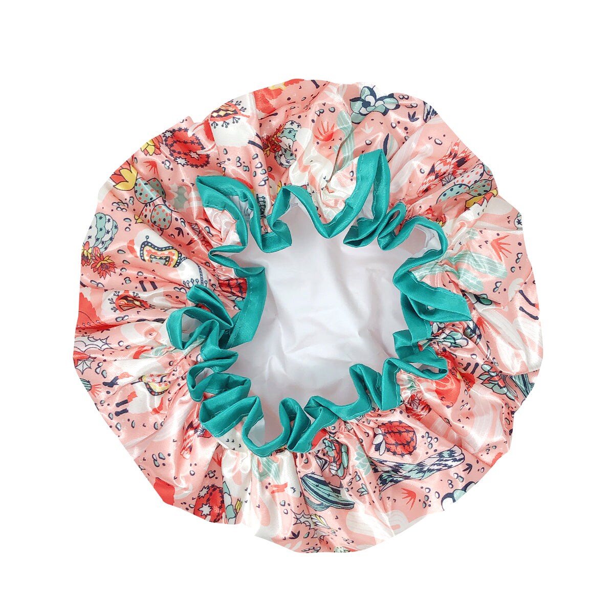 Wrapables Reusable Women&#x27;s Waterproof Shower Caps for Long Hair