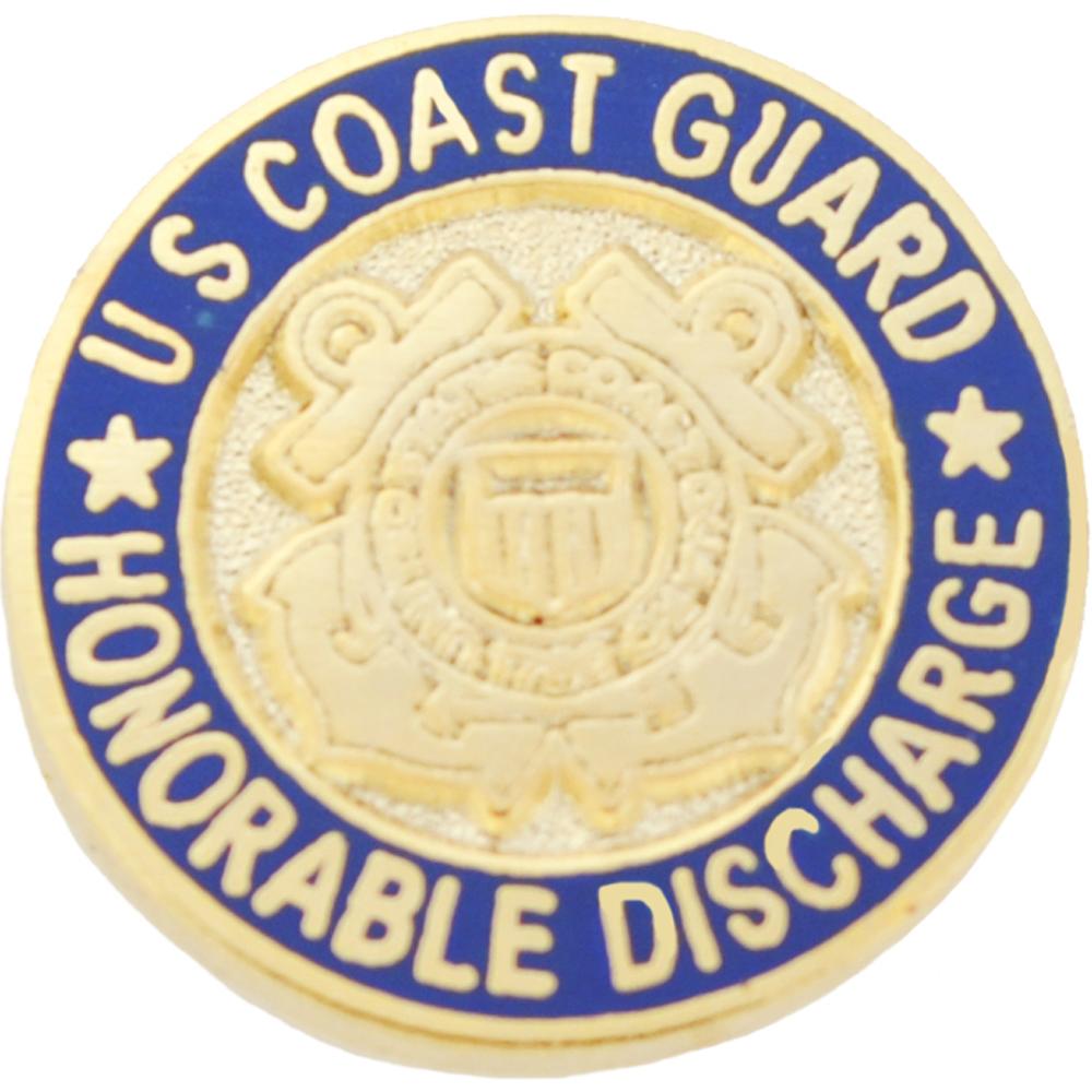 U.S. Coast Guard Honorable Discharge Pin 5/8&#x22;