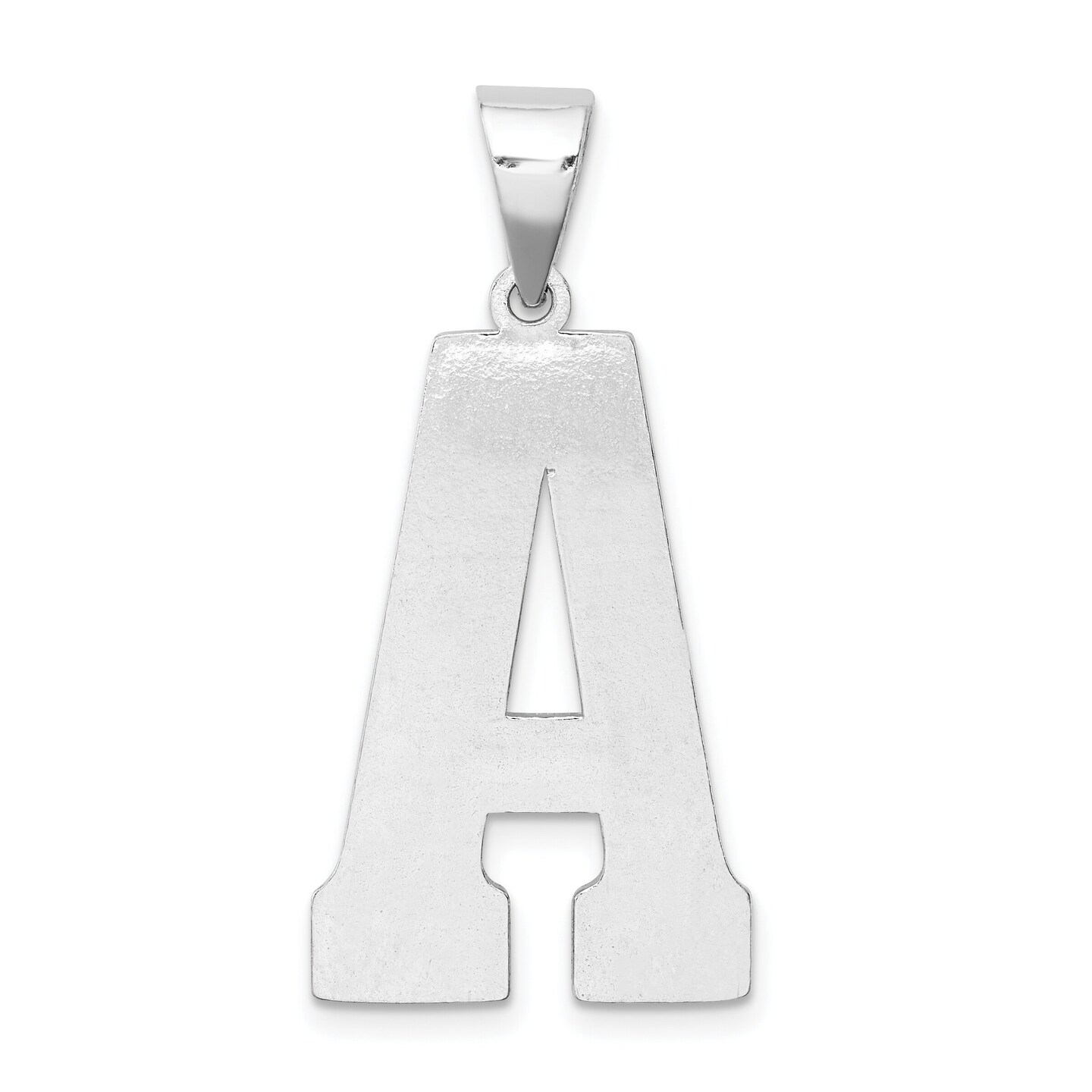 Sterling Silver Initial Letter A Charm Pendant Jewelry! 35mm x 17mm