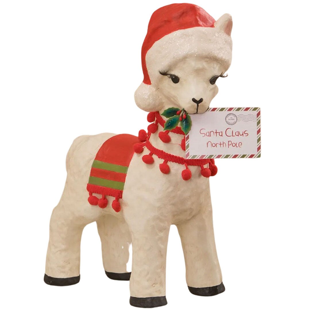 Christmas Llama Paper Mache 13" Michaels