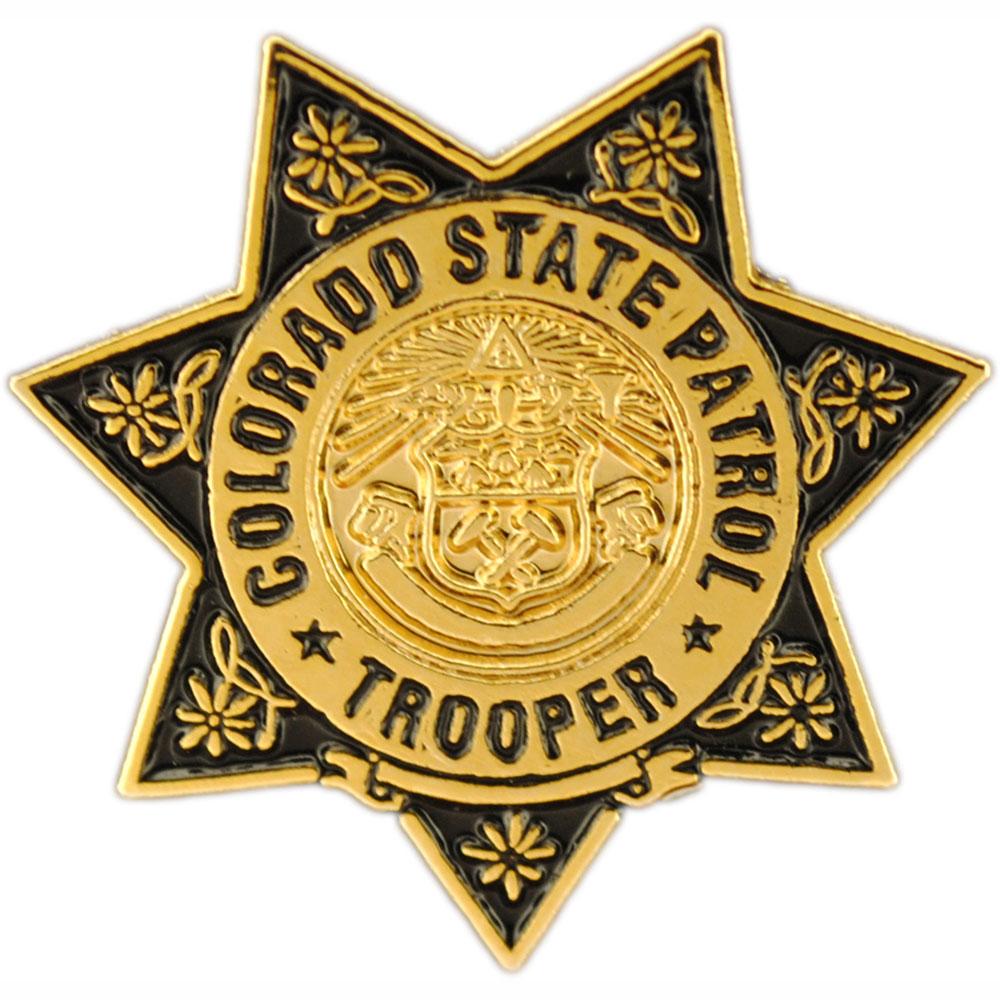 Colorado State Patrol Badge Pin 1&#x22;