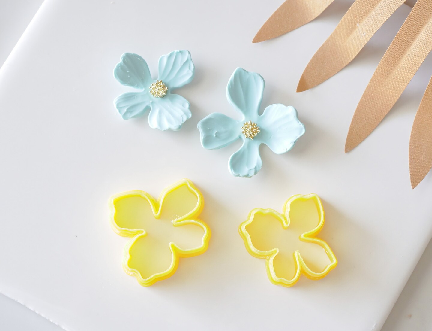 Organic Flower Polymer Clay Cutter Set